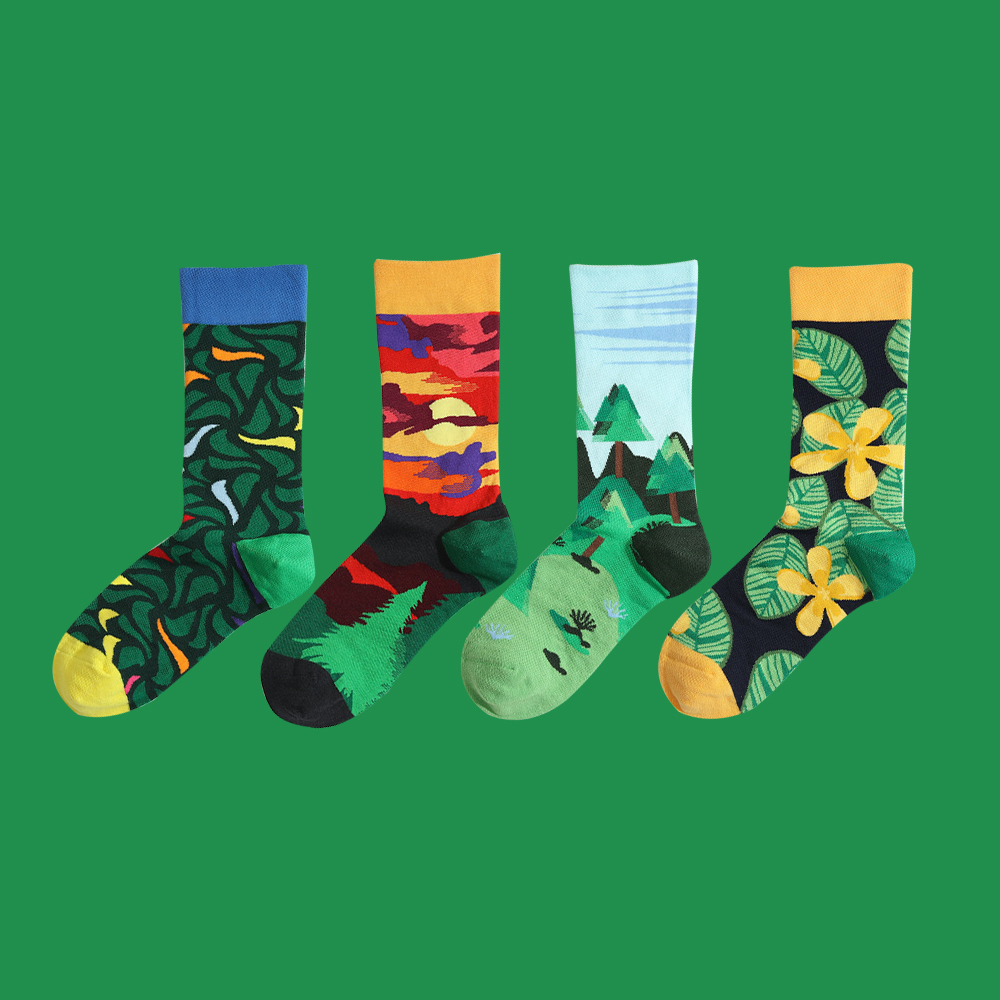 Casual Heat Transfer Custom Crew Socks Casual Heat Transfer Custom Crew Socks