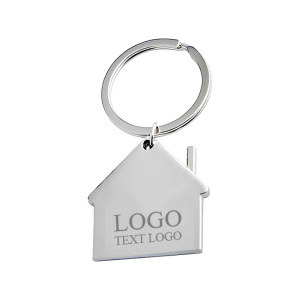 Custom House Shape Metal Key Tag