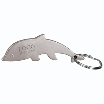 Aluminum Dolphin-Shaped Bottle Opener Key Holder
