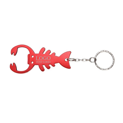 Personalized Lobster Shape Bottle Opener Key Chain