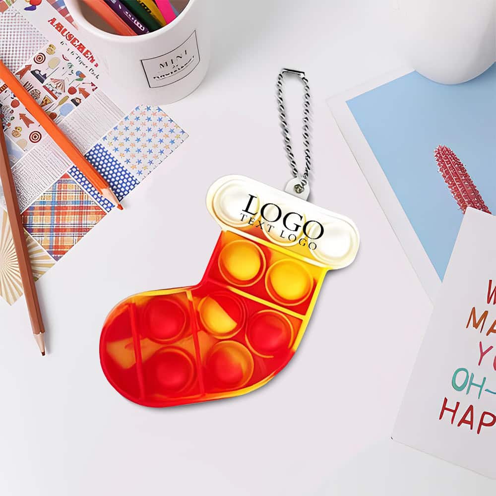 Christmas Pop Bubble Toy Keychain