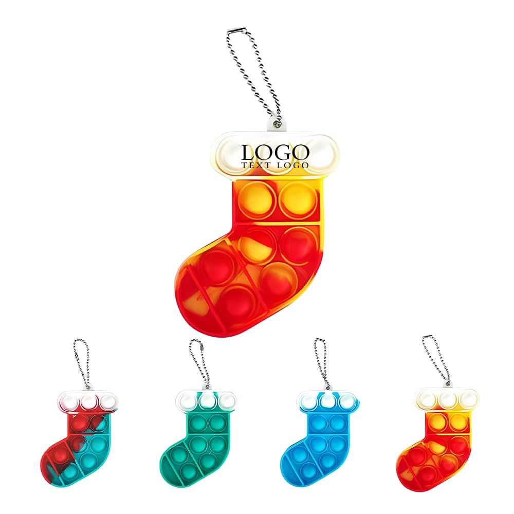 Christmas Pop Bubble Toy Keychain Group