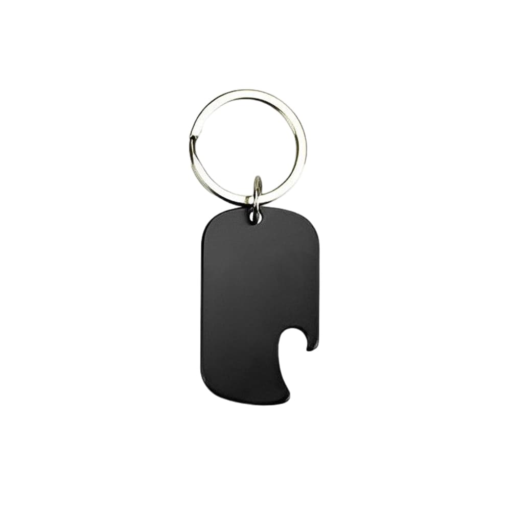 Promotional Dog Tag With Bottle Opener Black