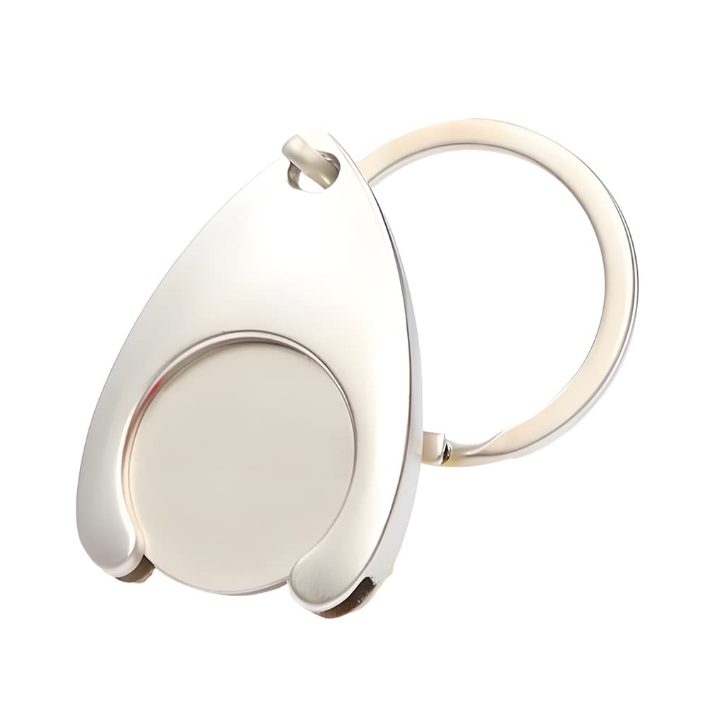 Shopping Trolley Token Coin Keychain