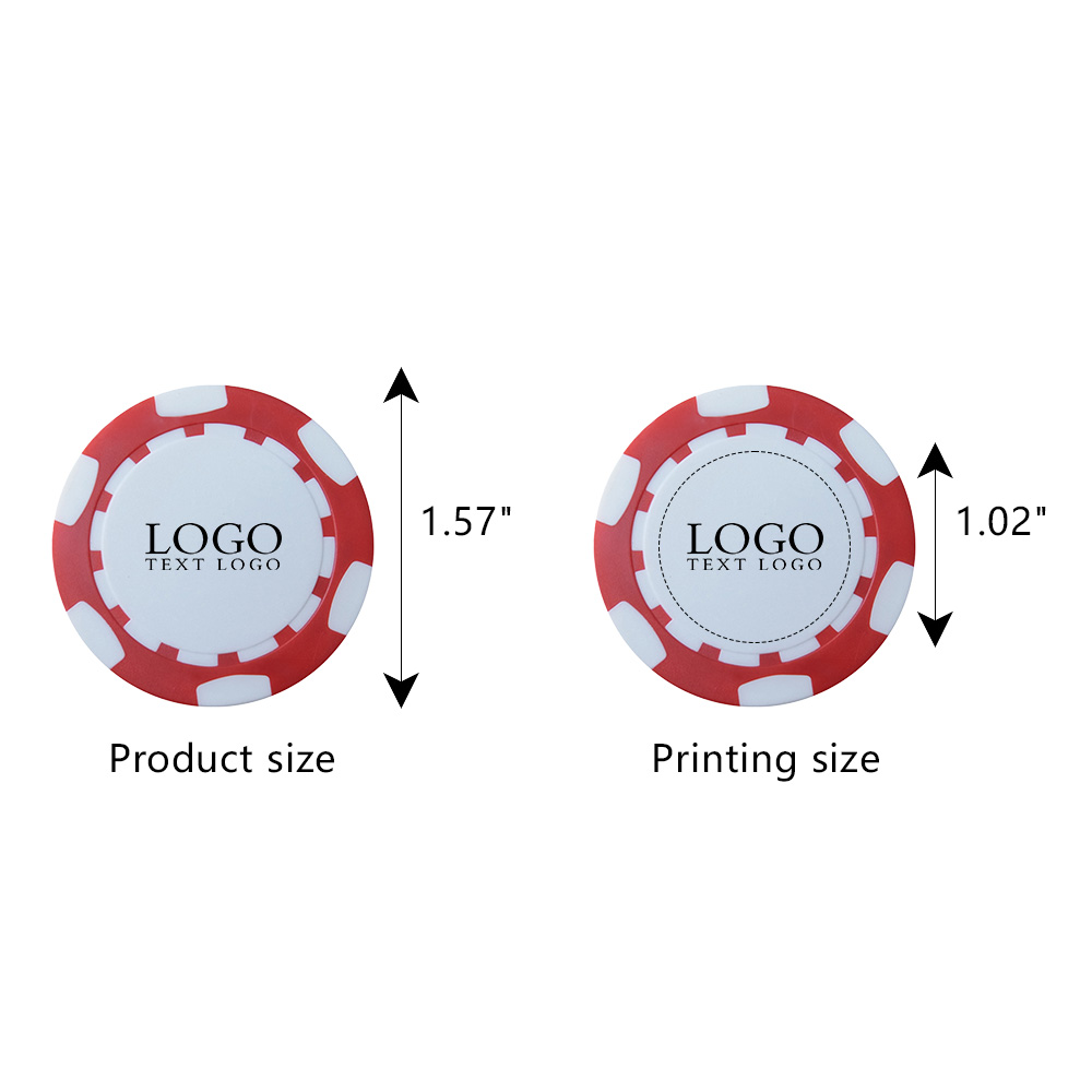 Customizable Poker Chip With Gears