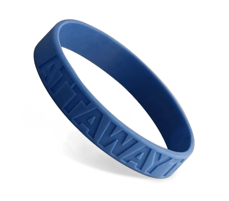 Custom Debossed Silicone Wristbands