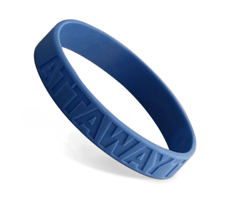Custom Debossed Silicone Wristbands