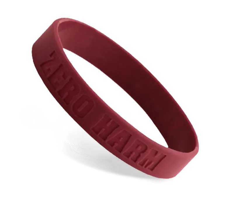 Custom Debossed Wristbands