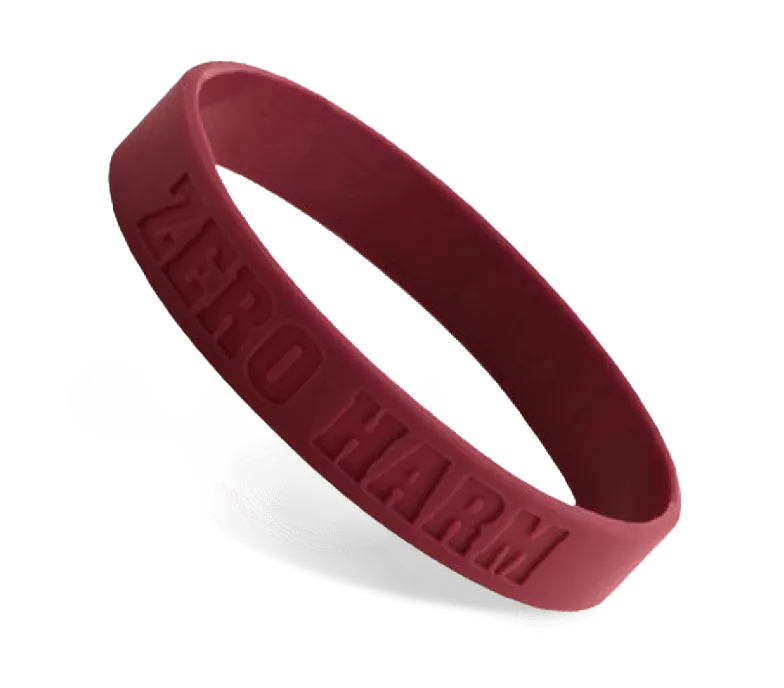 Custom Debossed Wristbands