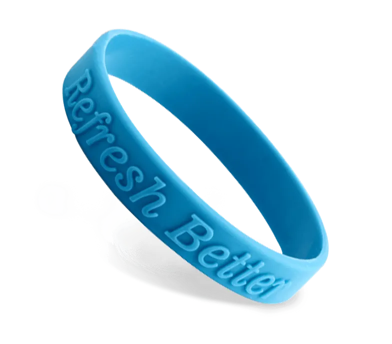 Custom Embossed Silicone Wristbands