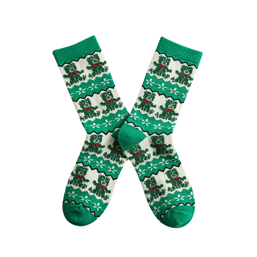 Custom Christmas Cotton Crew Socks-2