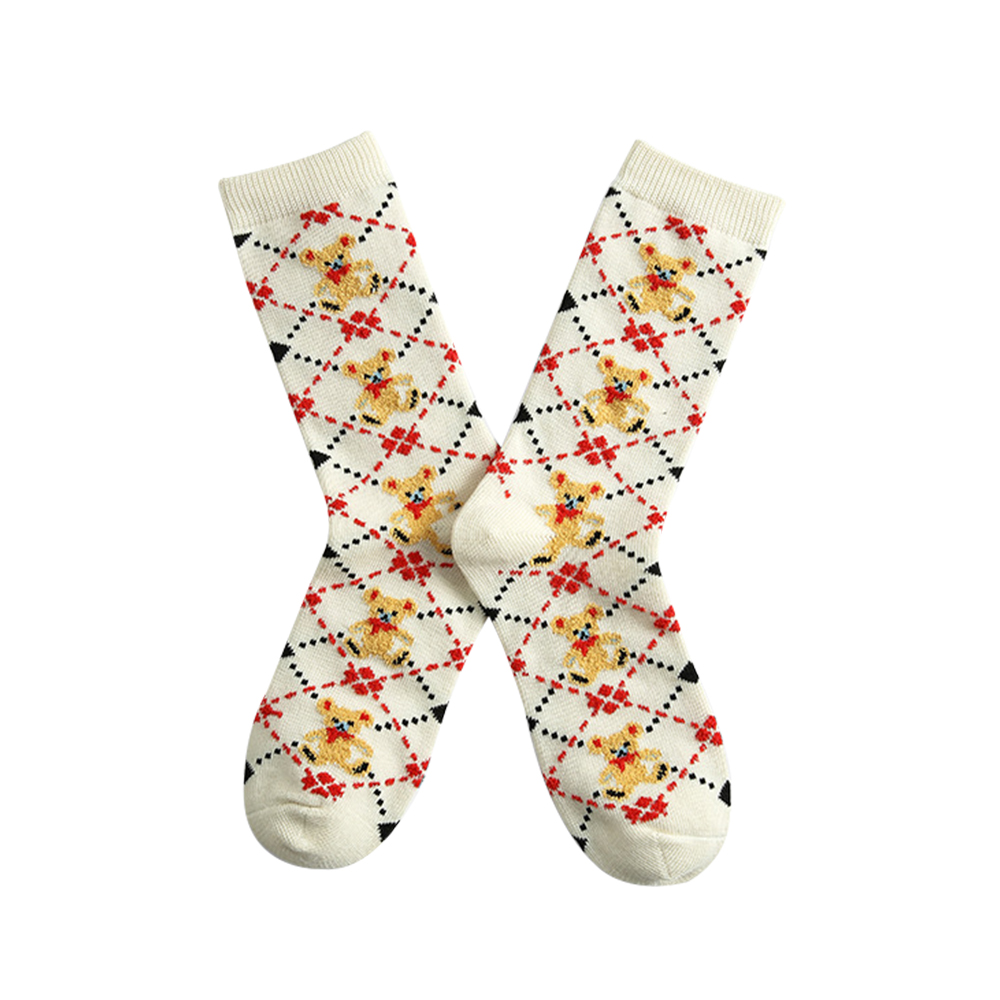 Custom Christmas Cotton Crew Socks-4
