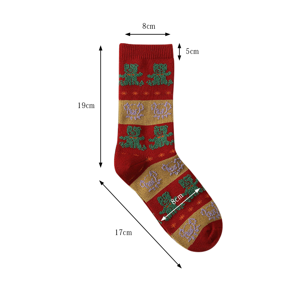 Custom Christmas Cotton Crew Socks-6