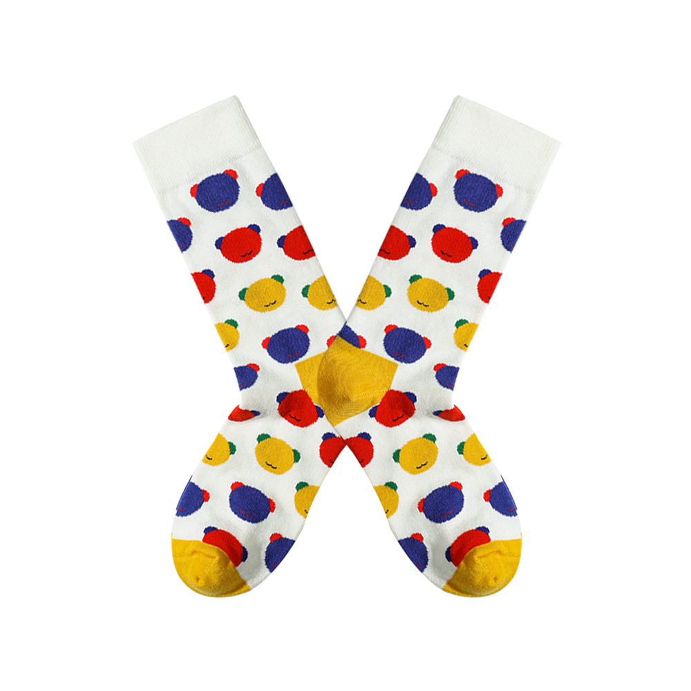 Custom Jacquard Bear Head Pattern Dress Socks-2 Custom Jacquard Bear Head Pattern Dress Socks-2
