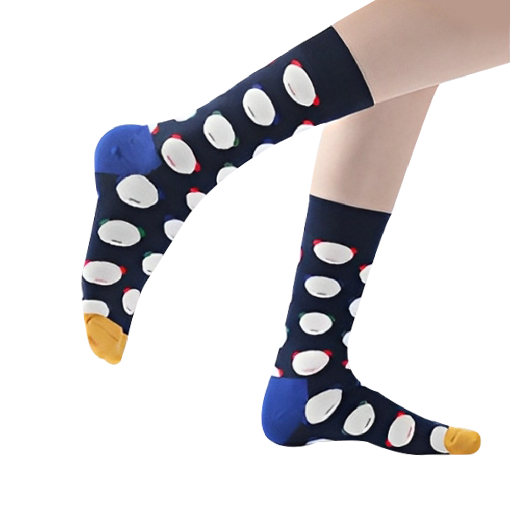 Custom Jacquard Bear Head Pattern Dress Socks-4-5 Custom Jacquard Bear Head Pattern Dress Socks-4-5