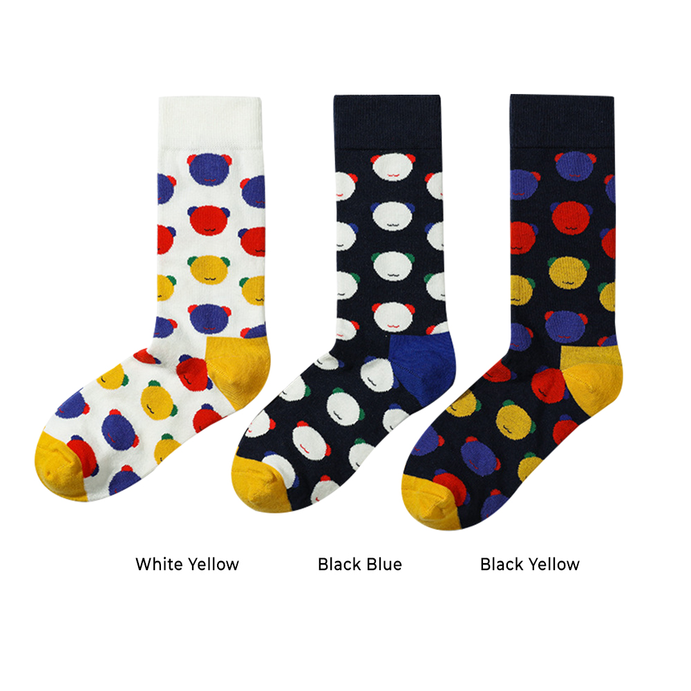 Custom Jacquard Bear Head Pattern Dress Socks-5 Custom Jacquard Bear Head Pattern Dress Socks-5