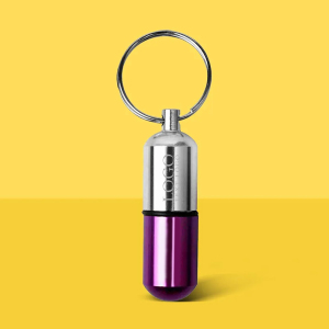Giveaway Custom Aluminium Pill Case Keychain