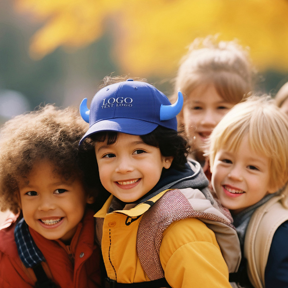 Custom Cartoon Horn Baseball Hat