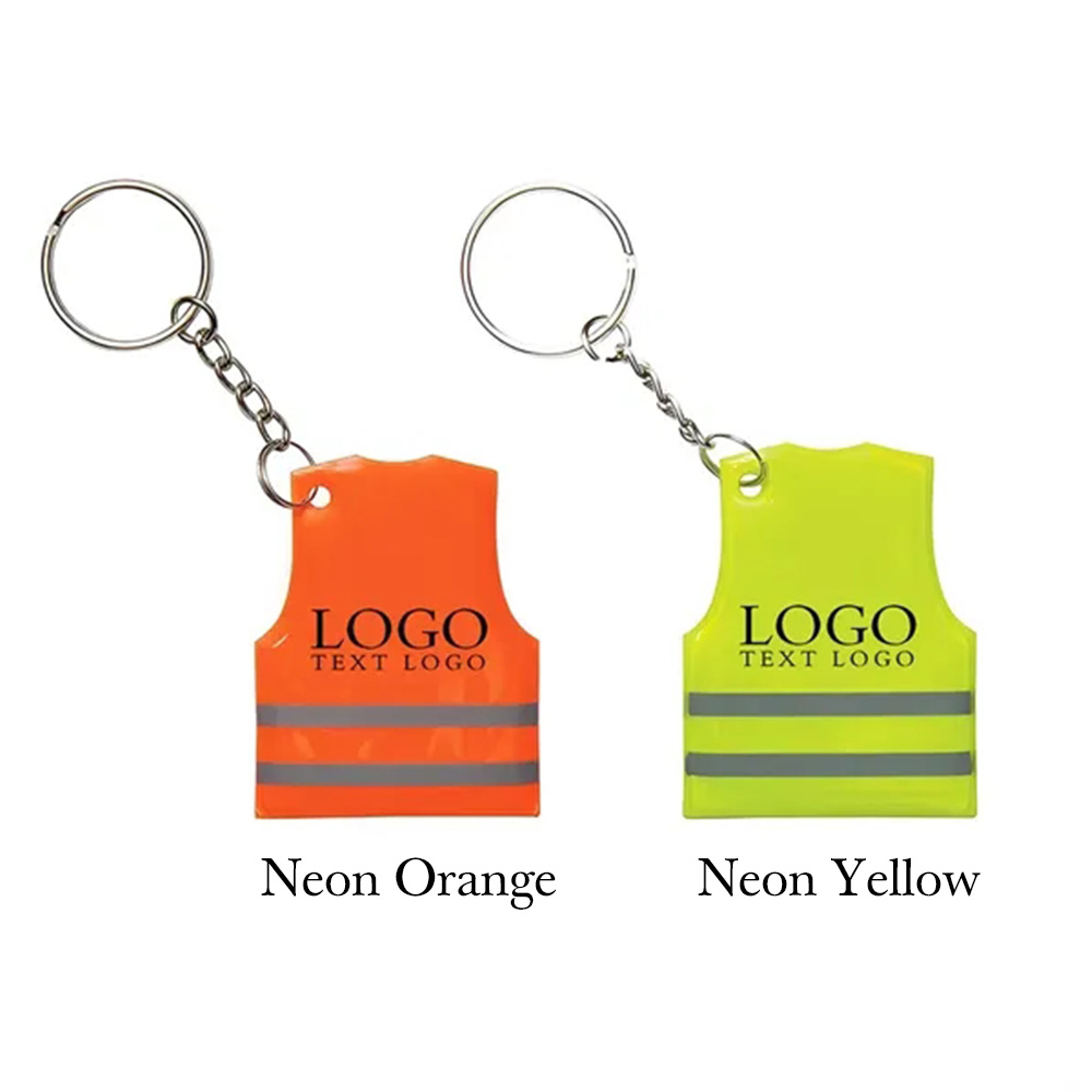 Custom Reflective Safety Vest Keytag Custom Reflective Safety Vest Keytag