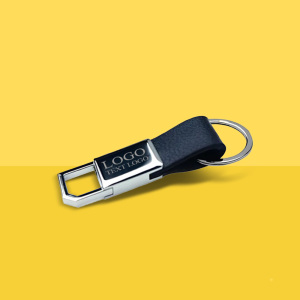Promotional High End Taste Genuine Leather Keychains