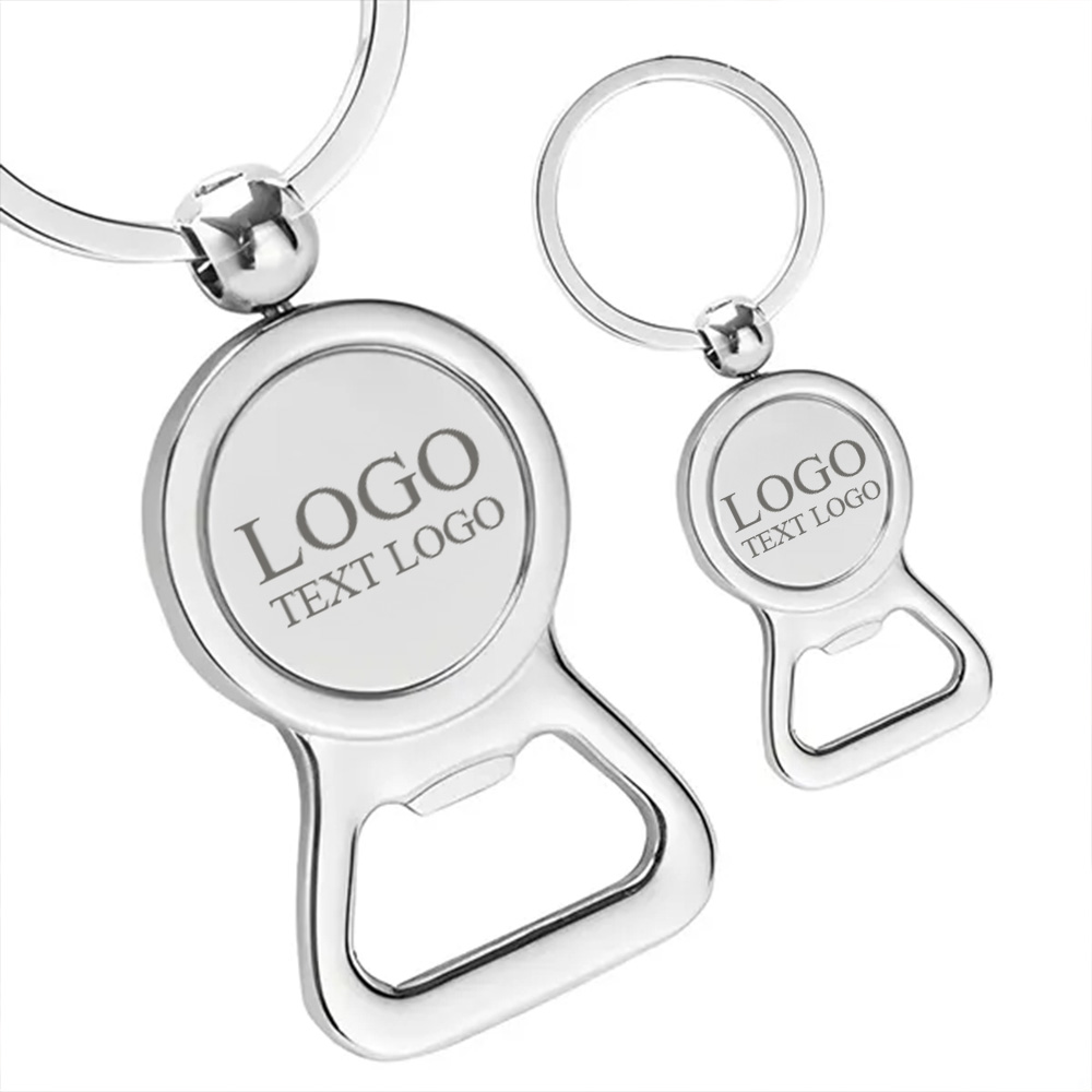 Metal Chrome Bottle Opener Keychains Metal Chrome Bottle Opener Keychains