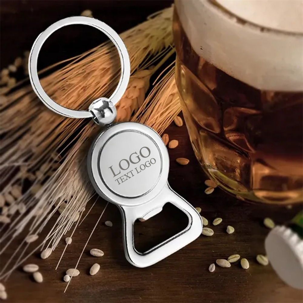 Metal Chrome Bottle Opener Keychains Metal Chrome Bottle Opener Keychains