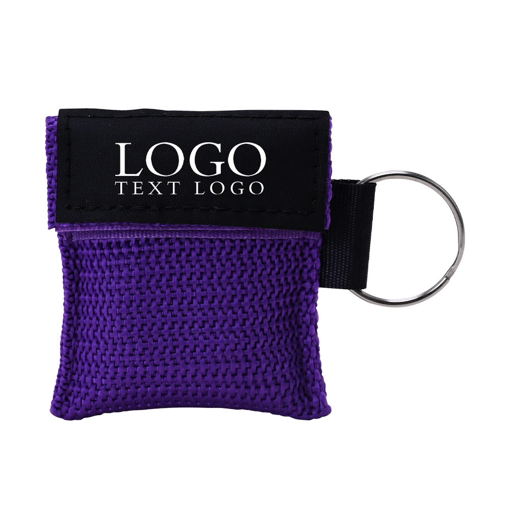 Cpr Face Shield Mask Keyring Group With Logo