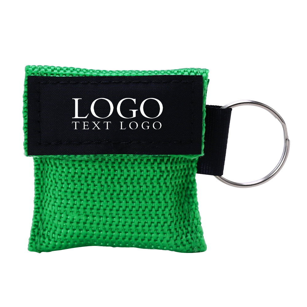 Cpr Face Shield Mask Keyring Group With Logo