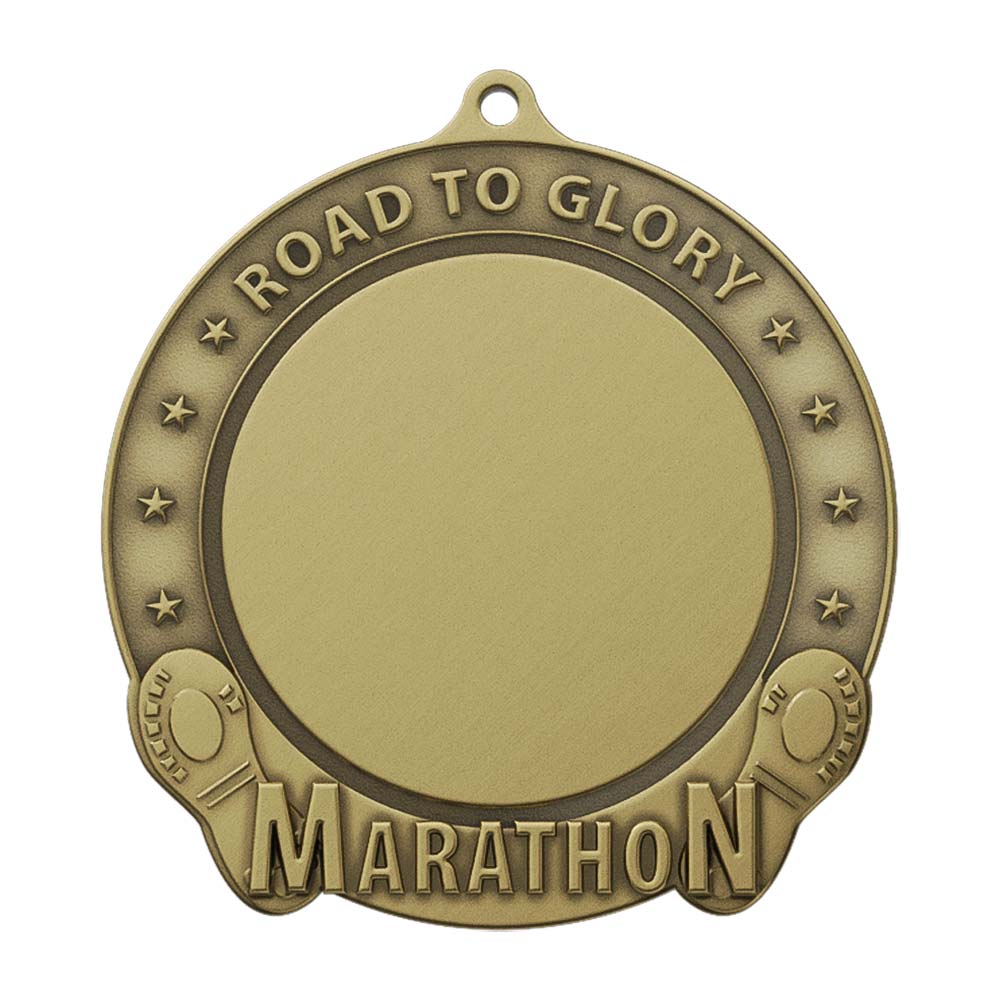 10K Run Unity Medal Antique Gold