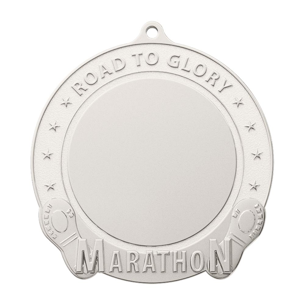 10K Run Unity Medal Shiny Silver