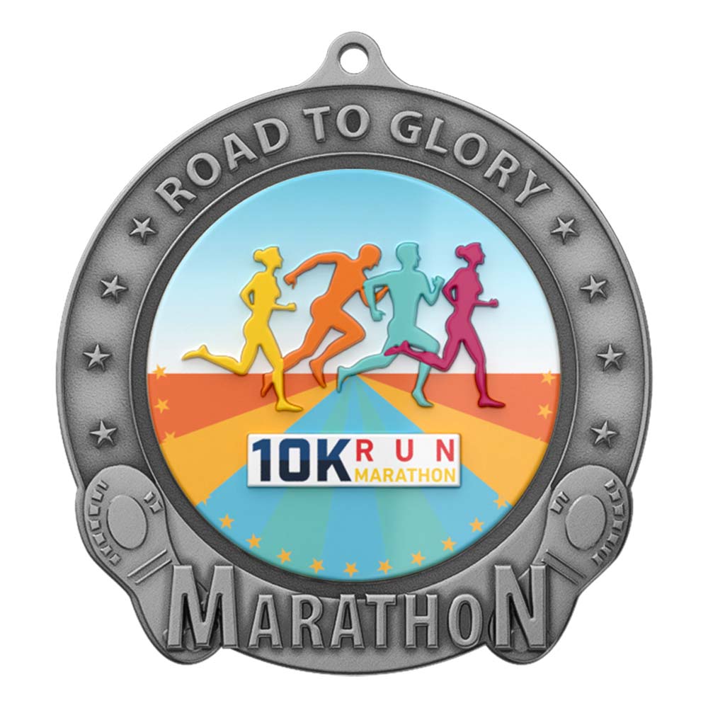 10K Run Unity Silver Medal front