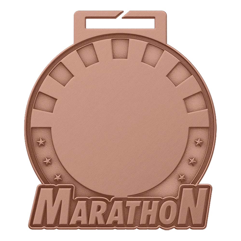 Custom Finisher Marathon Medal Antique Copper Custom Finisher Marathon Medal Antique Copper