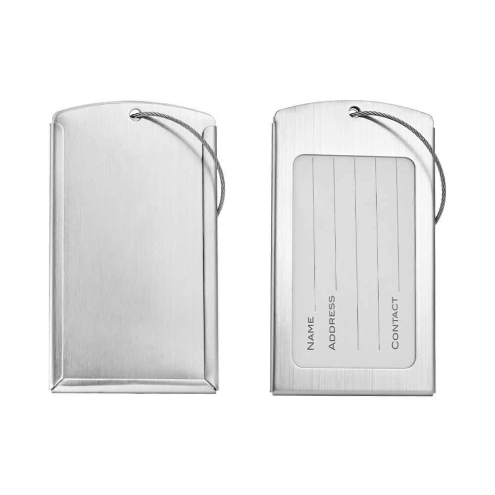 Custom Stylish Metal Luggage Tag