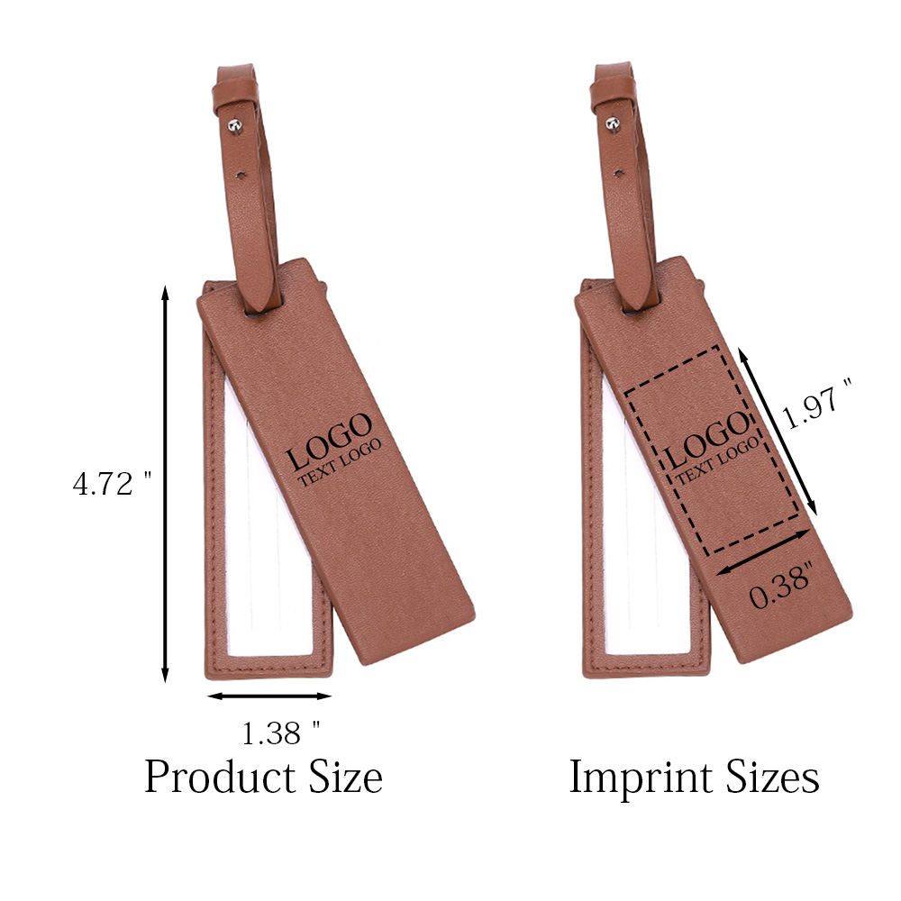 Original Pu Leather Luggage Tag Original Pu Leather Luggage Tag