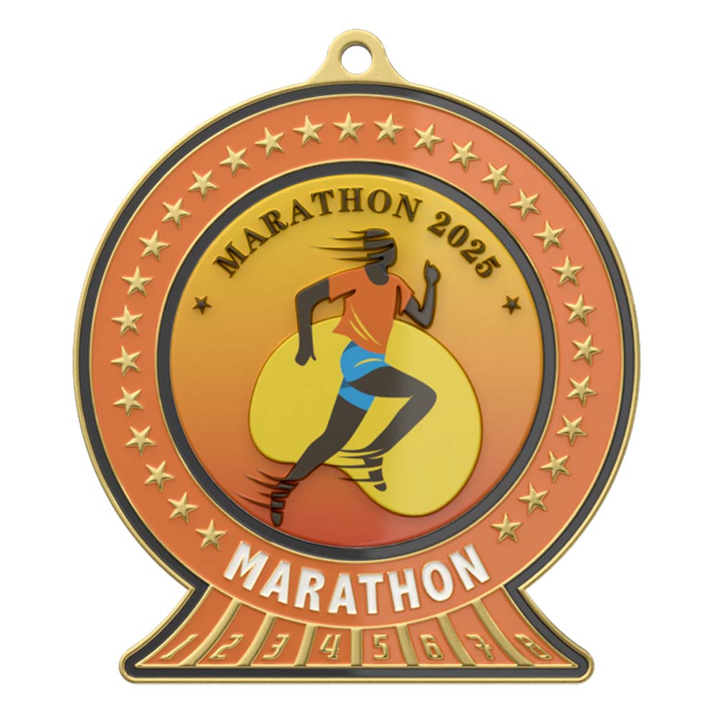 Marathon 2025 Victory Medal front Marathon 2025 Victory Medal front