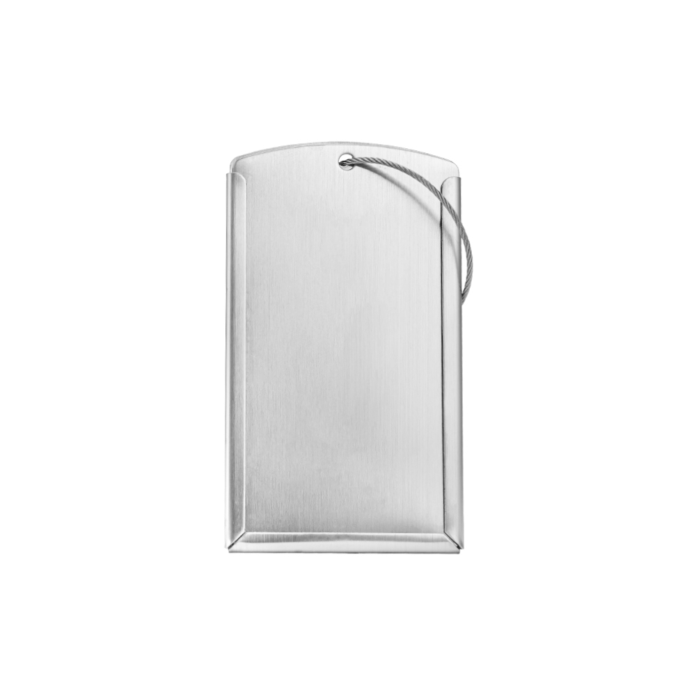 Stylish Metal Luggage Tag Reverse