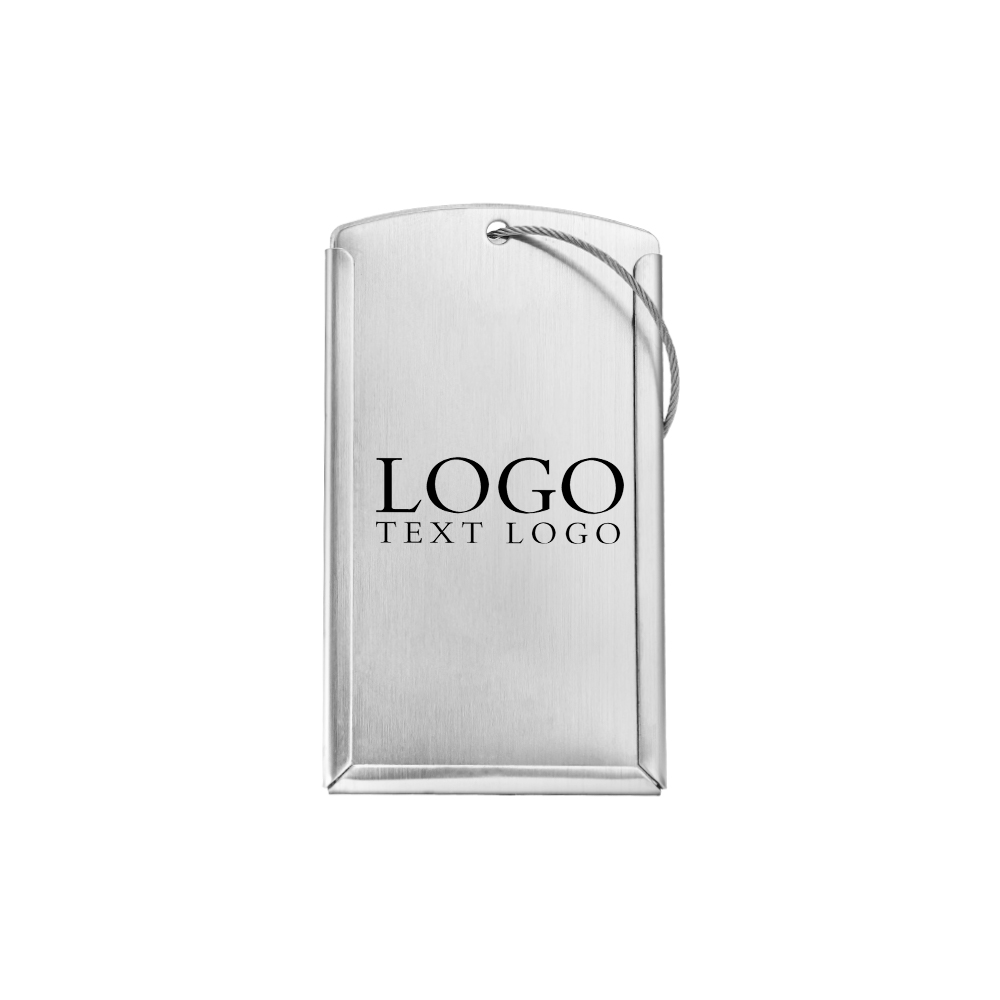 Stylish Metal Luggage Tag with Logo