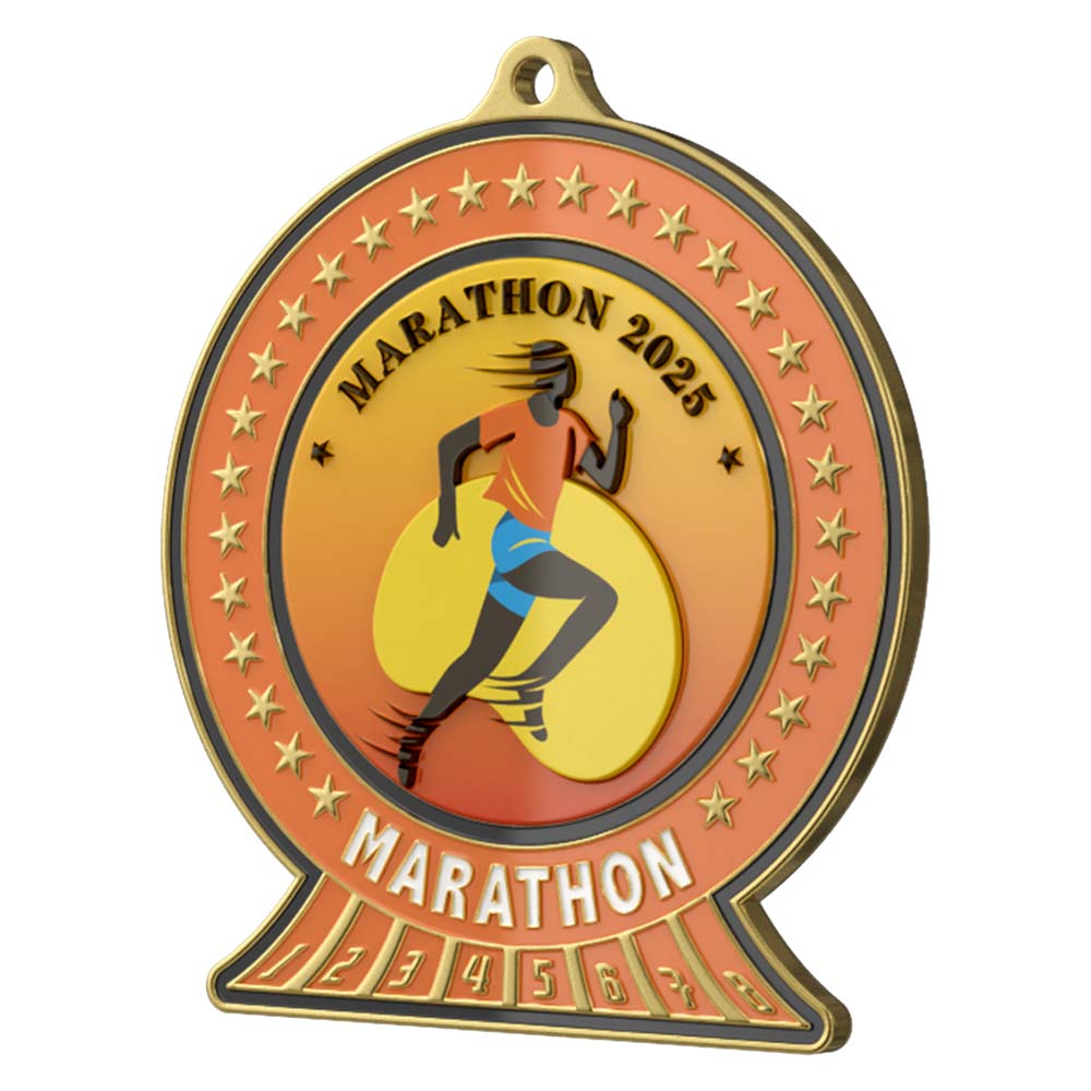 Marathon 2025 Victory Medal detail Marathon 2025 Victory Medal detail