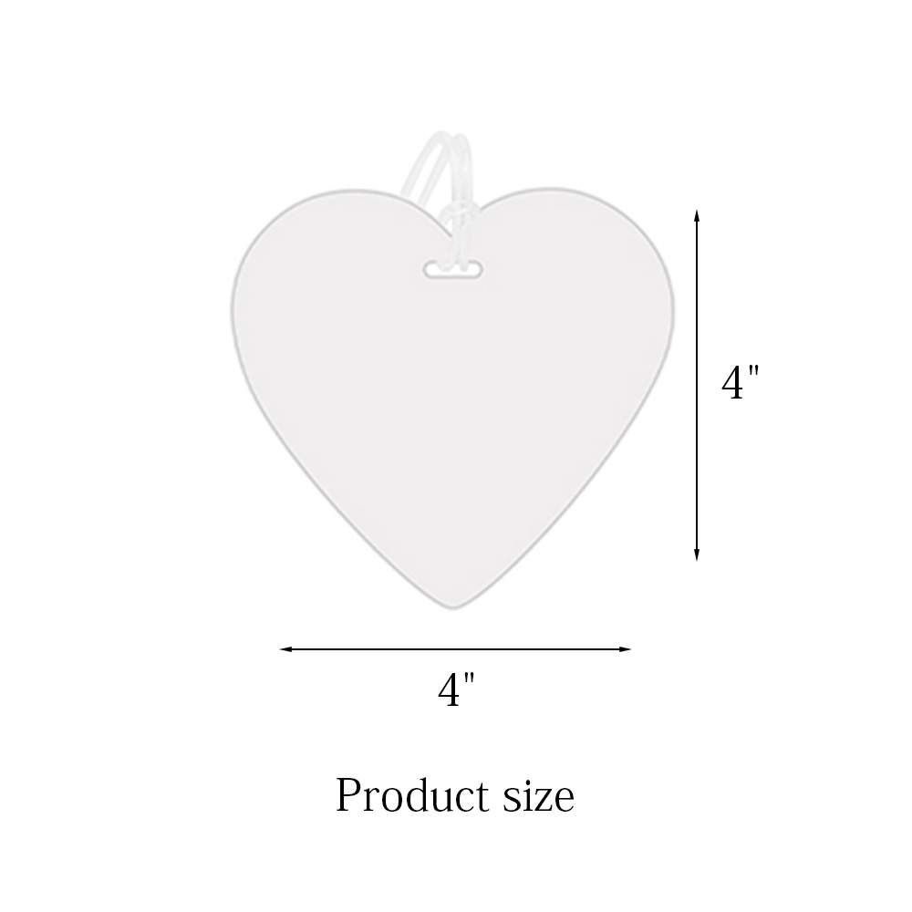 Heart-shaped Luggage Tags with Strap (5)