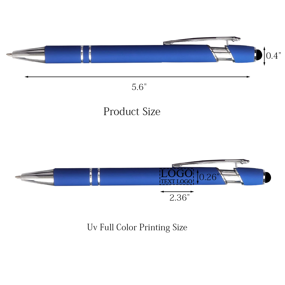 Custom Rubber Coated Stylus Ballpoint Pen Custom Rubber Coated Stylus Ballpoint Pen
