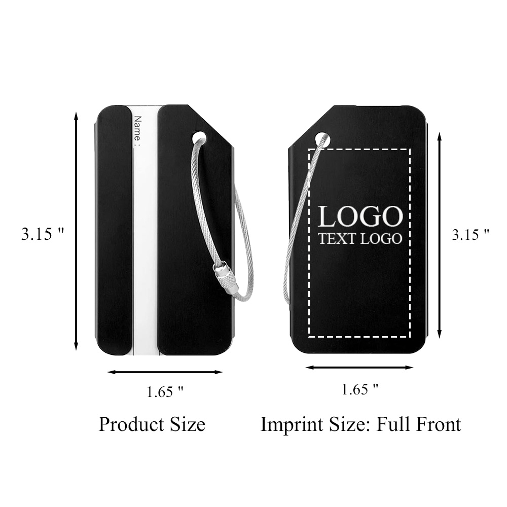 Aluminum Luggage Tag with Name Card