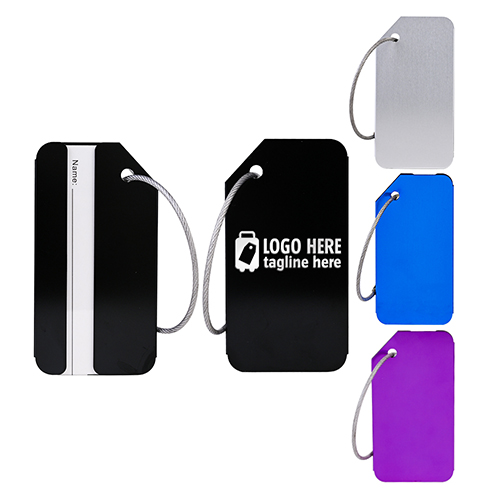 Bright Color Aluminum Luggage Tag with Name Card