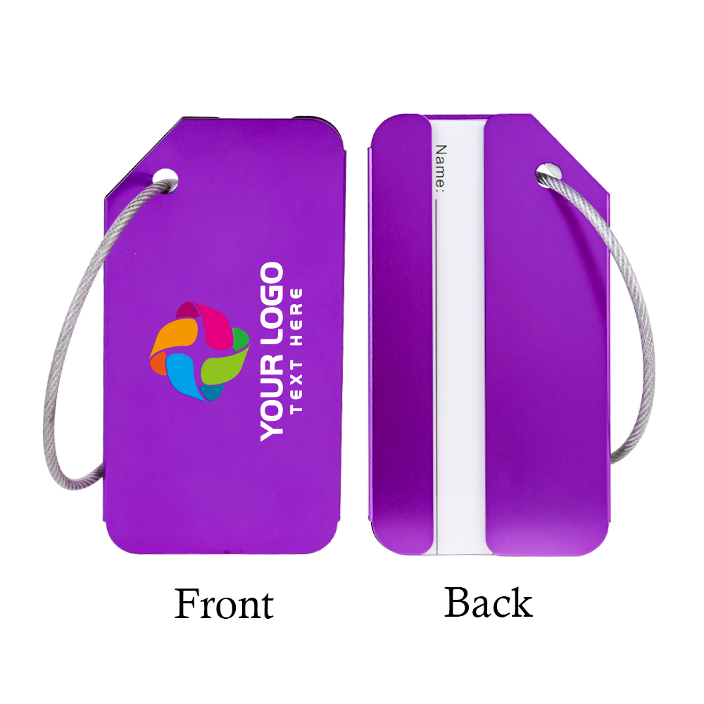 Aluminum Luggage Tag with Name Card