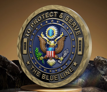 Air Force 3D Challenge Coins with UV Printed