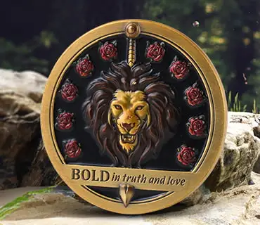 BOLD 3D Challenge Coins with UV Printed