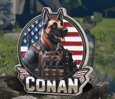 CONAN 3D Challenge Coins with UV Printed