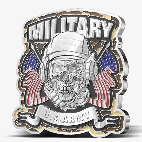 3D Custom Challenge Coins with UV Printed