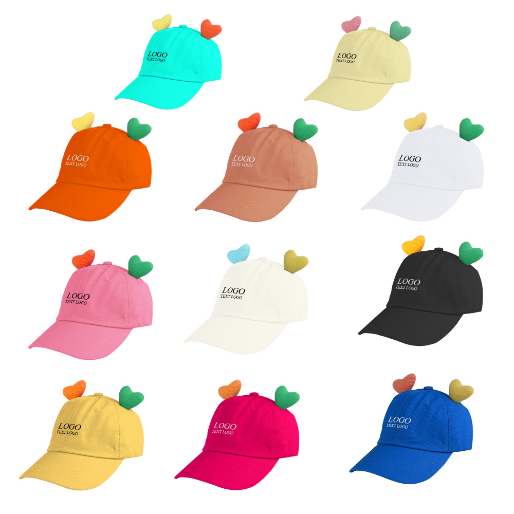 3D Heart Baseball Hat Sum