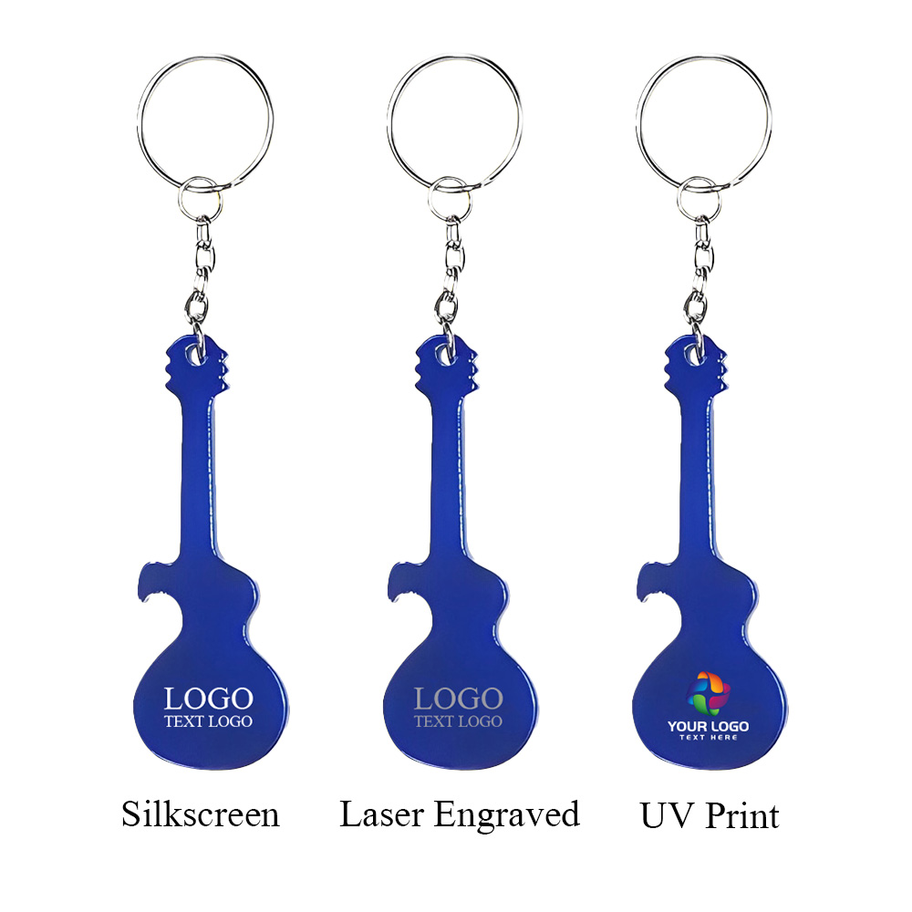 Guitar Shaped Bottle Opener Keychain Guitar Shaped Bottle Opener Keychain