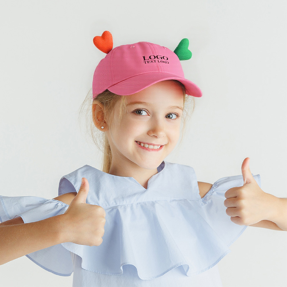 Custom 3D Heart Baseball Hat